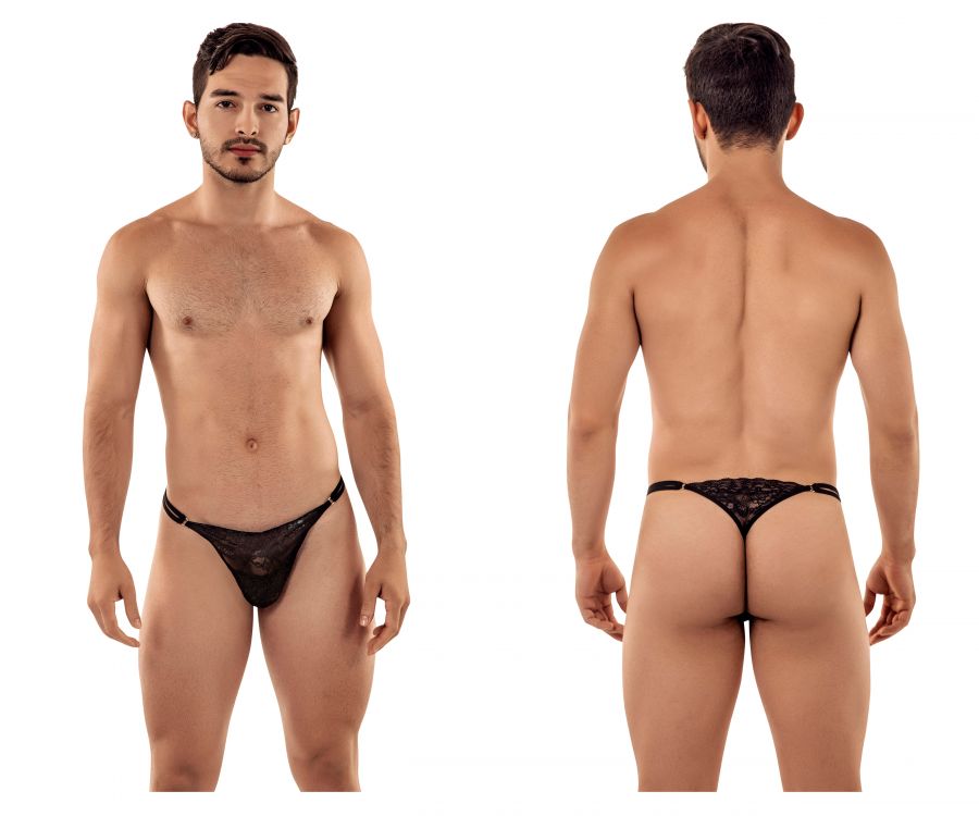 CandyMan 99421 Lace G-String Thongs Color Black - DealByEthan.gay loves CandyMan