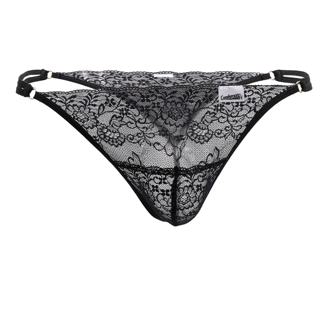 CandyMan 99421 Lace G-String Thongs Color Black - DealByEthan.gay loves CandyMan