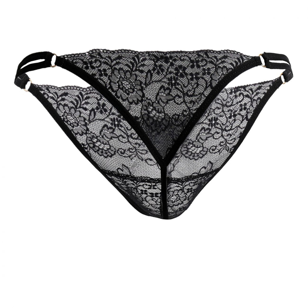 CandyMan 99421 Lace G-String Thongs Color Black - DealByEthan.gay loves CandyMan