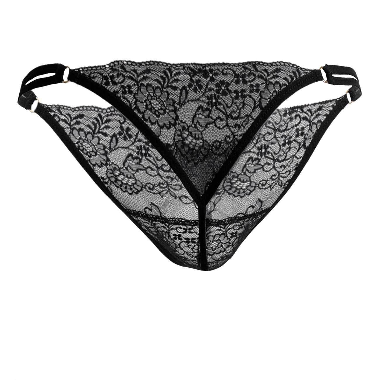 CandyMan 99421 Lace G-String Thongs Color Black - DealByEthan.gay loves CandyMan