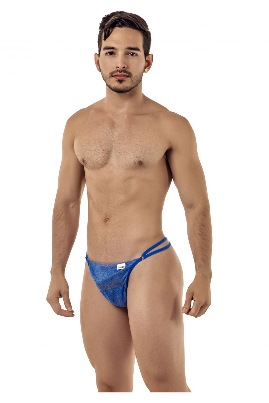 CandyMan 99421 Lace G-String Thongs Color Blue - DealByEthan.gay loves CandyMan