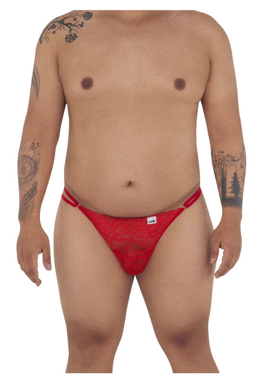 CandyMan 99421X Lace G-String Thongs Color Red - DealByEthan.gay loves CandyMan