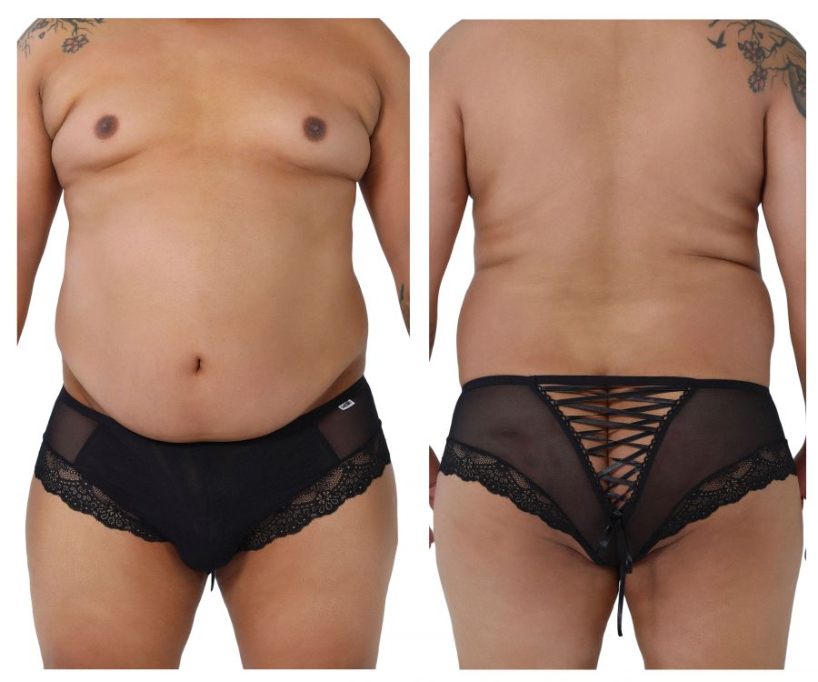 CandyMan 99462X Lace Briefs Color Black - DealByEthan.gay loves CandyMan