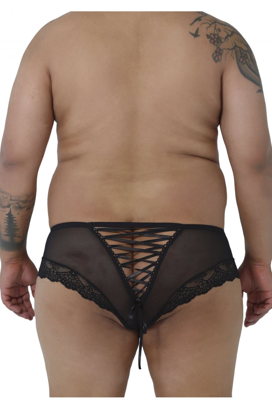 CandyMan 99462X Lace Briefs Color Black - DealByEthan.gay loves CandyMan