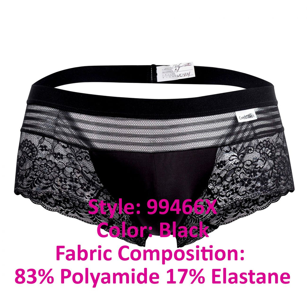 CandyMan 99466X Lace Briefs Color Black - DealByEthan.gay loves CandyMan