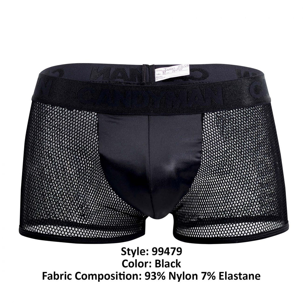 CandyMan 99479 Mesh Trunks Color Black - DealByEthan.gay loves CandyMan