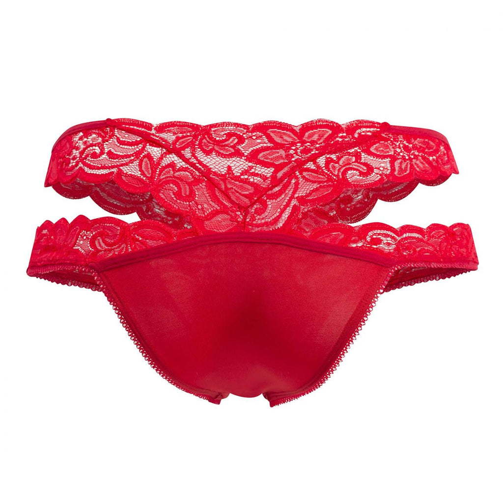 CandyMan 99487 Lace Double Bikini Color Red - DealByEthan.gay loves CandyMan