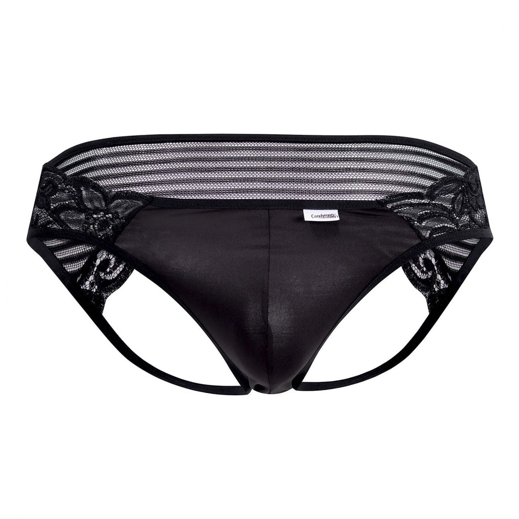 CandyMan 99490X Lace-Mesh Jockstrap Color Black - DealByEthan.gay loves CandyMan