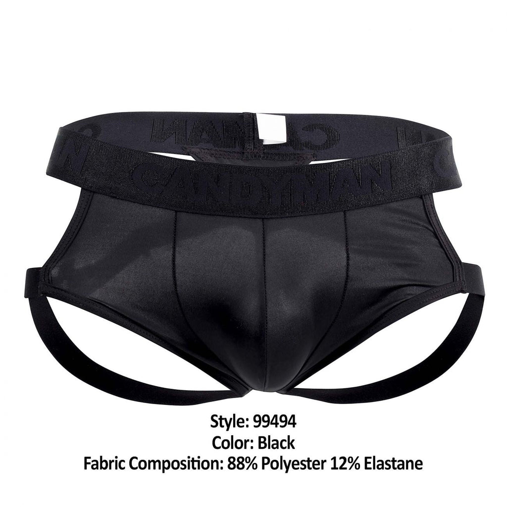 CandyMan 99494 G-String Jockstrap Color Black - DealByEthan.gay loves CandyMan