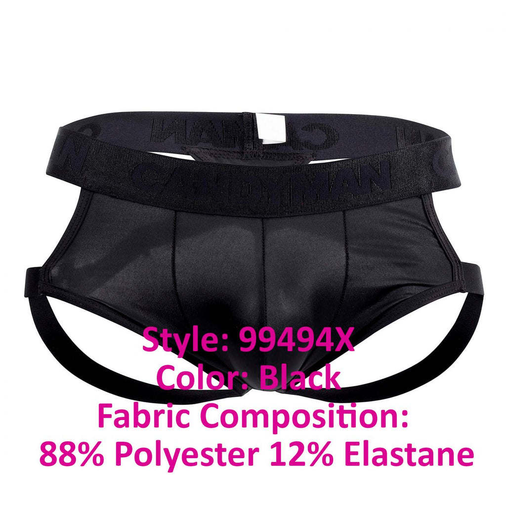 CandyMan 99494X G-String Jockstrap Color Black - DealByEthan.gay loves CandyMan