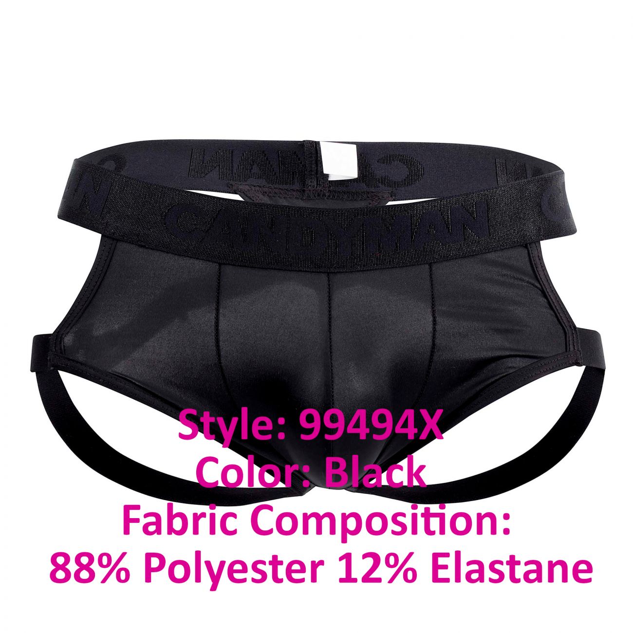 CandyMan 99494X G-String Jockstrap Color Black - DealByEthan.gay loves CandyMan