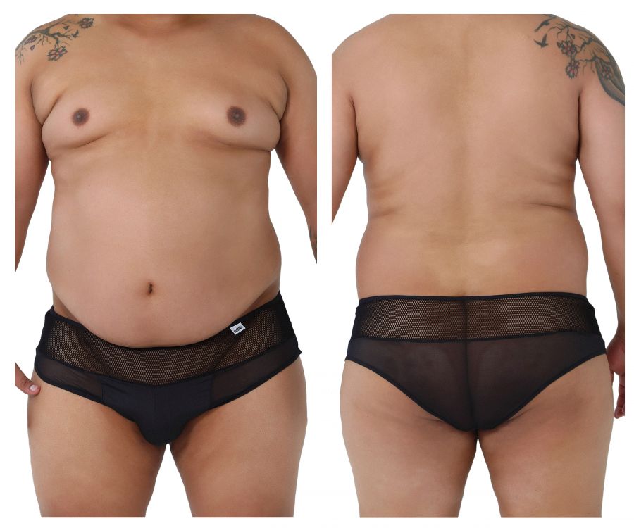 CandyMan 99495X Mesh Briefs Color Black - DealByEthan.gay loves CandyMan