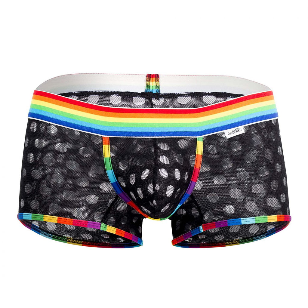CandyMan 99511X Polka Mesh Trunks Color Black - DealByEthan.gay loves CandyMan