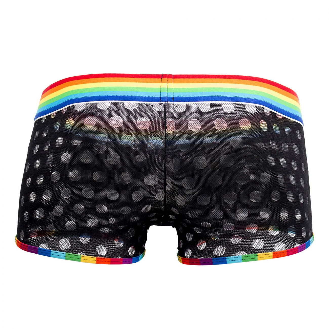 CandyMan 99511X Polka Mesh Trunks Color Black - DealByEthan.gay loves CandyMan