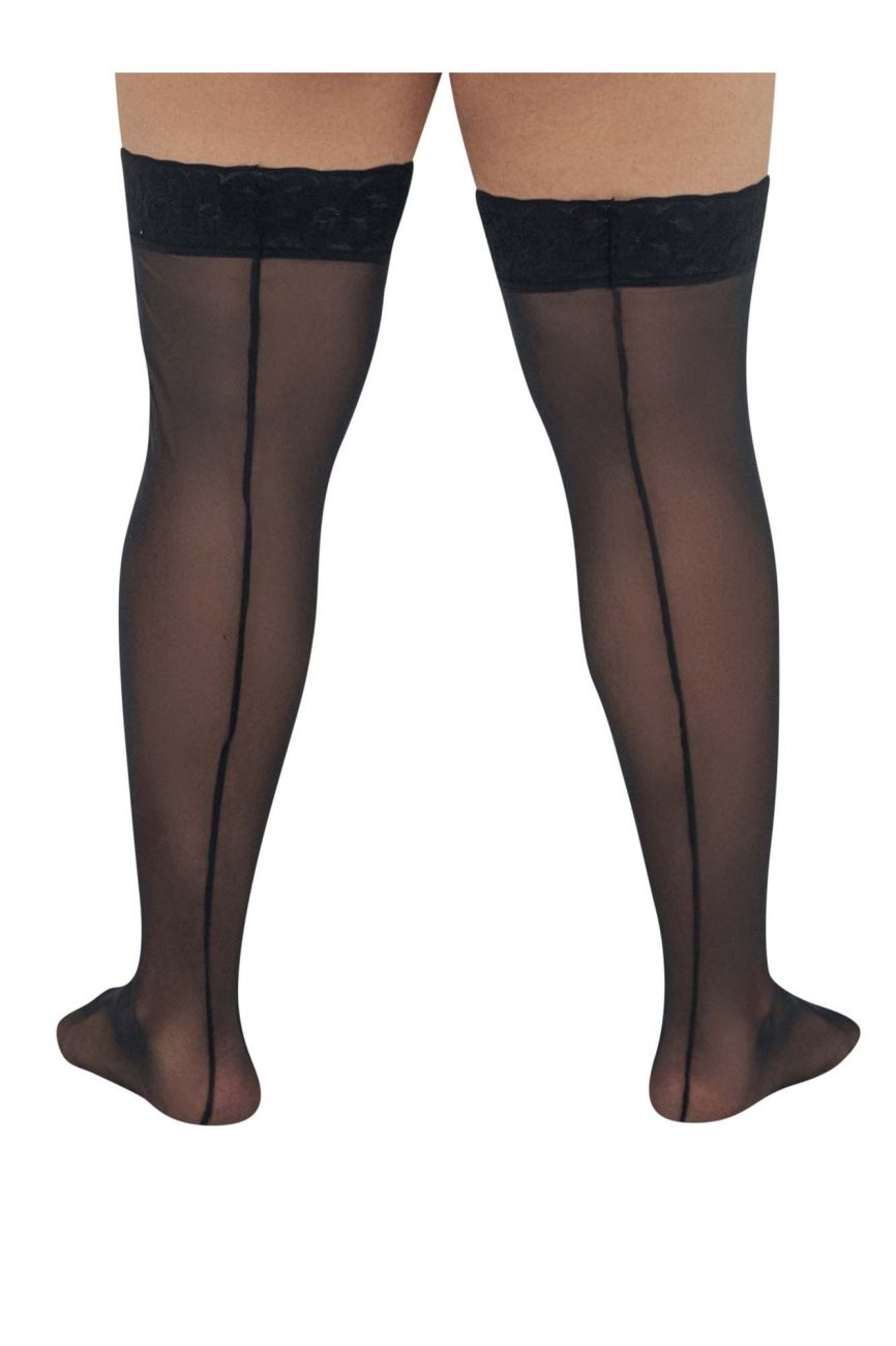 CandyMan 99533X Mesh Thigh Highs Color Black - DealByEthan.gay loves CandyMan