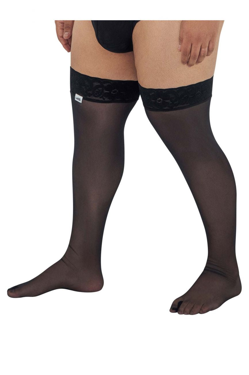 CandyMan 99533X Mesh Thigh Highs Color Black - DealByEthan.gay loves CandyMan