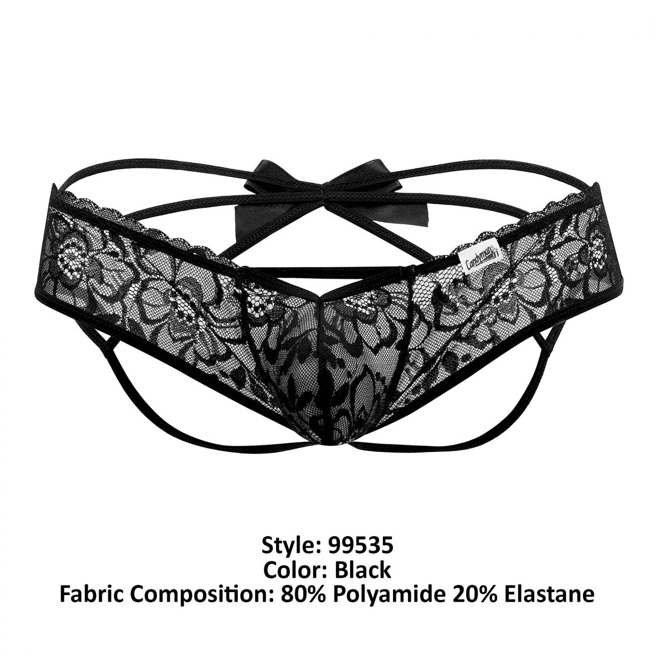 CandyMan 99535 Bow Jockstrap Color Black - DealByEthan.gay loves CandyMan
