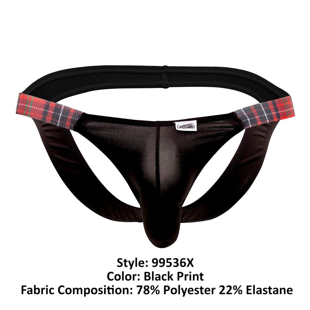 CandyMan 99536X Bikini Jockstrap Color Black Print - DealByEthan.gay loves CandyMan