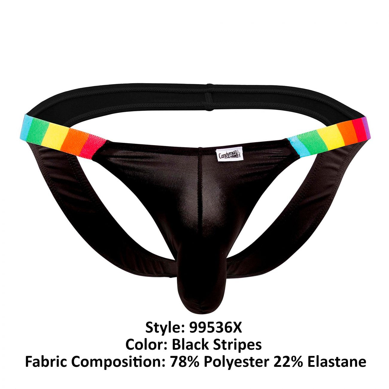CandyMan 99536X Bikini Jockstrap Color Black Stripes - DealByEthan.gay loves CandyMan