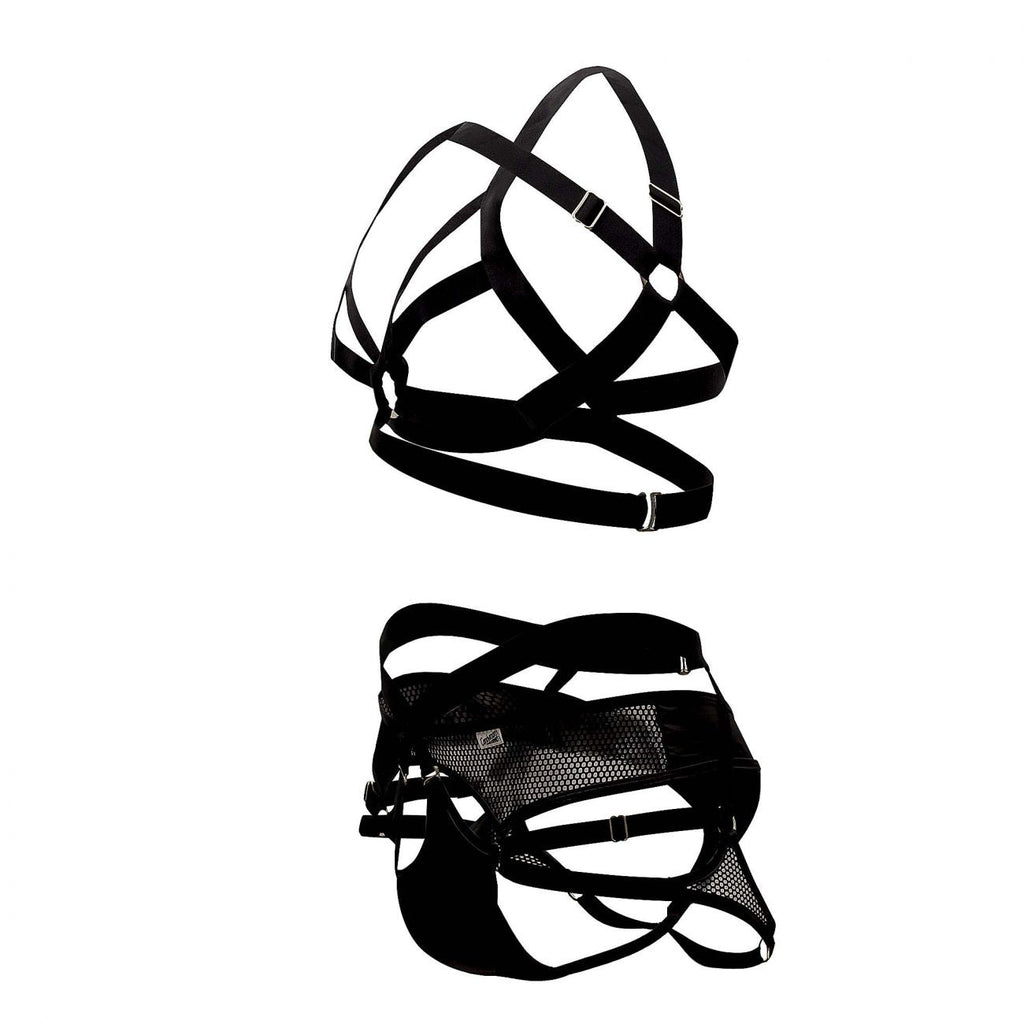 CandyMan 99546X Harness-Thongs Outfit Color Black - DealByEthan.gay loves CandyMan