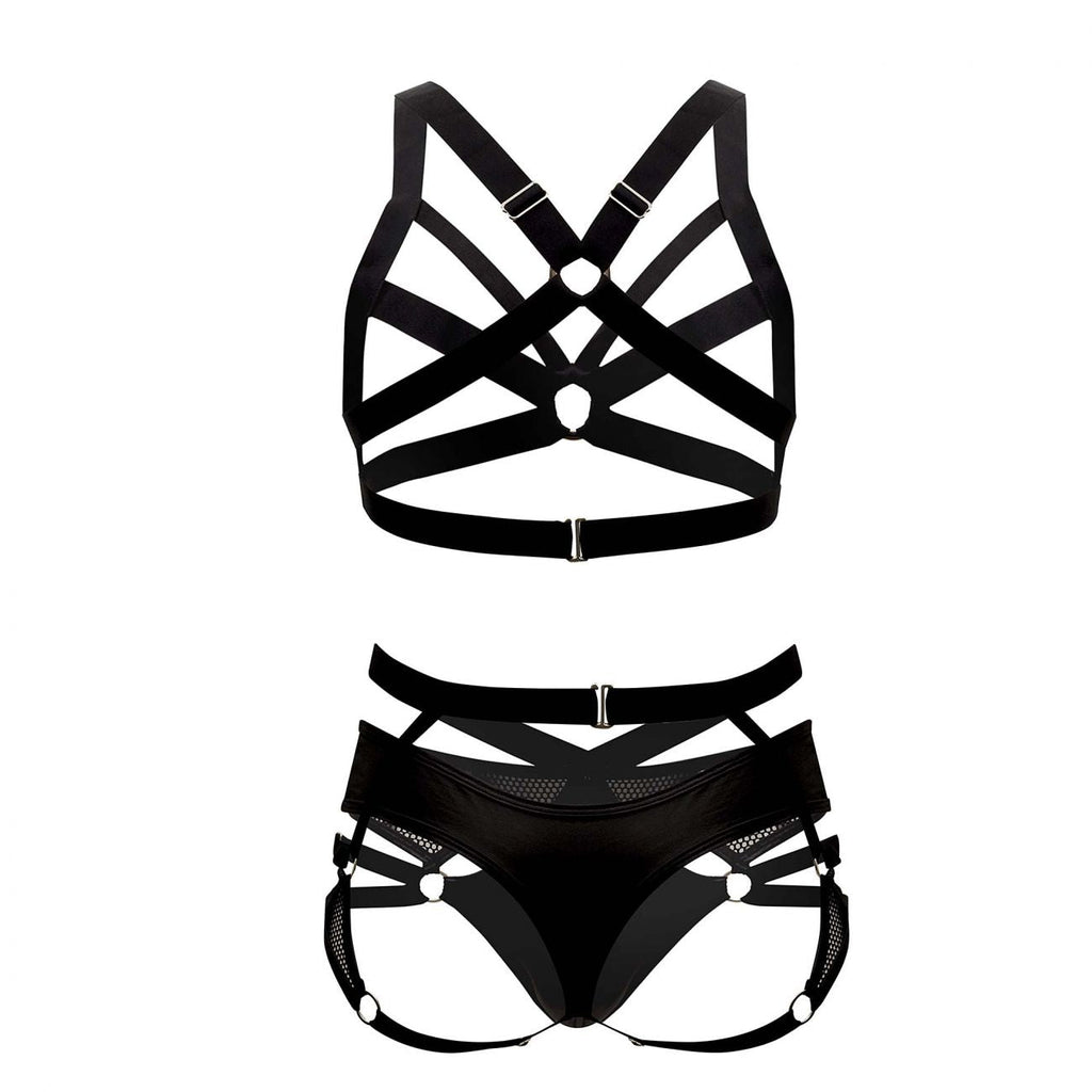 CandyMan 99546X Harness-Thongs Outfit Color Black - DealByEthan.gay loves CandyMan