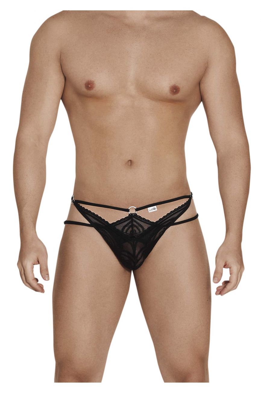CandyMan 99547 Double Thongs Color Black - DealByEthan.gay loves CandyMan