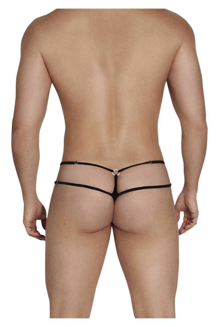 CandyMan 99547 Double Thongs Color Black - DealByEthan.gay loves CandyMan