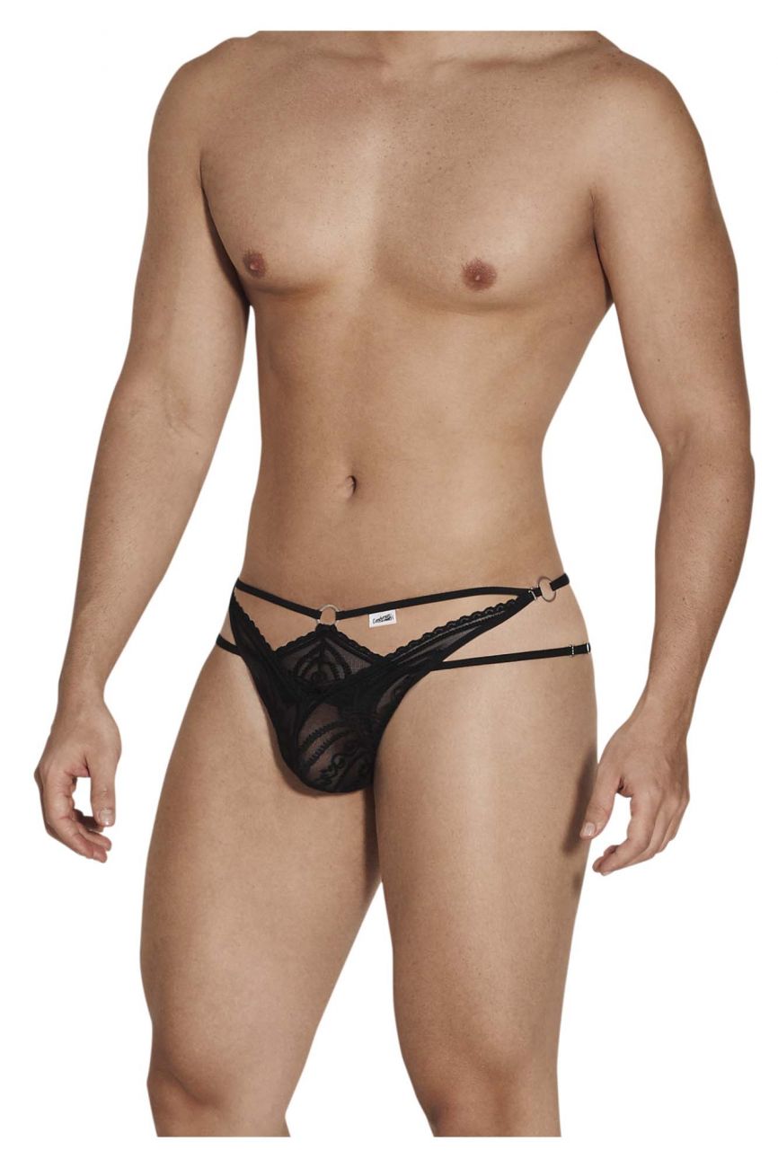 CandyMan 99547 Double Thongs Color Black - DealByEthan.gay loves CandyMan