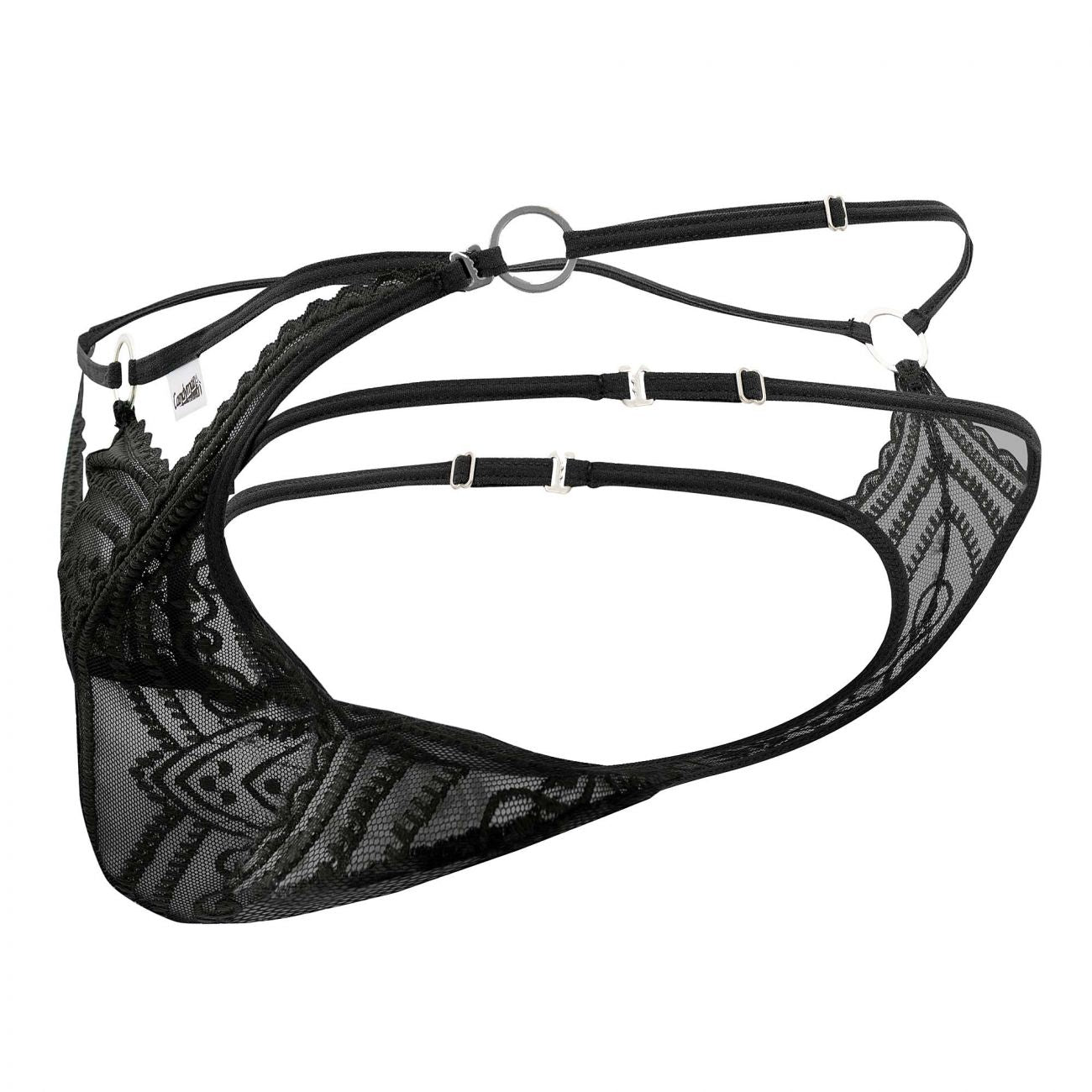 CandyMan 99547 Double Thongs Color Black - DealByEthan.gay loves CandyMan