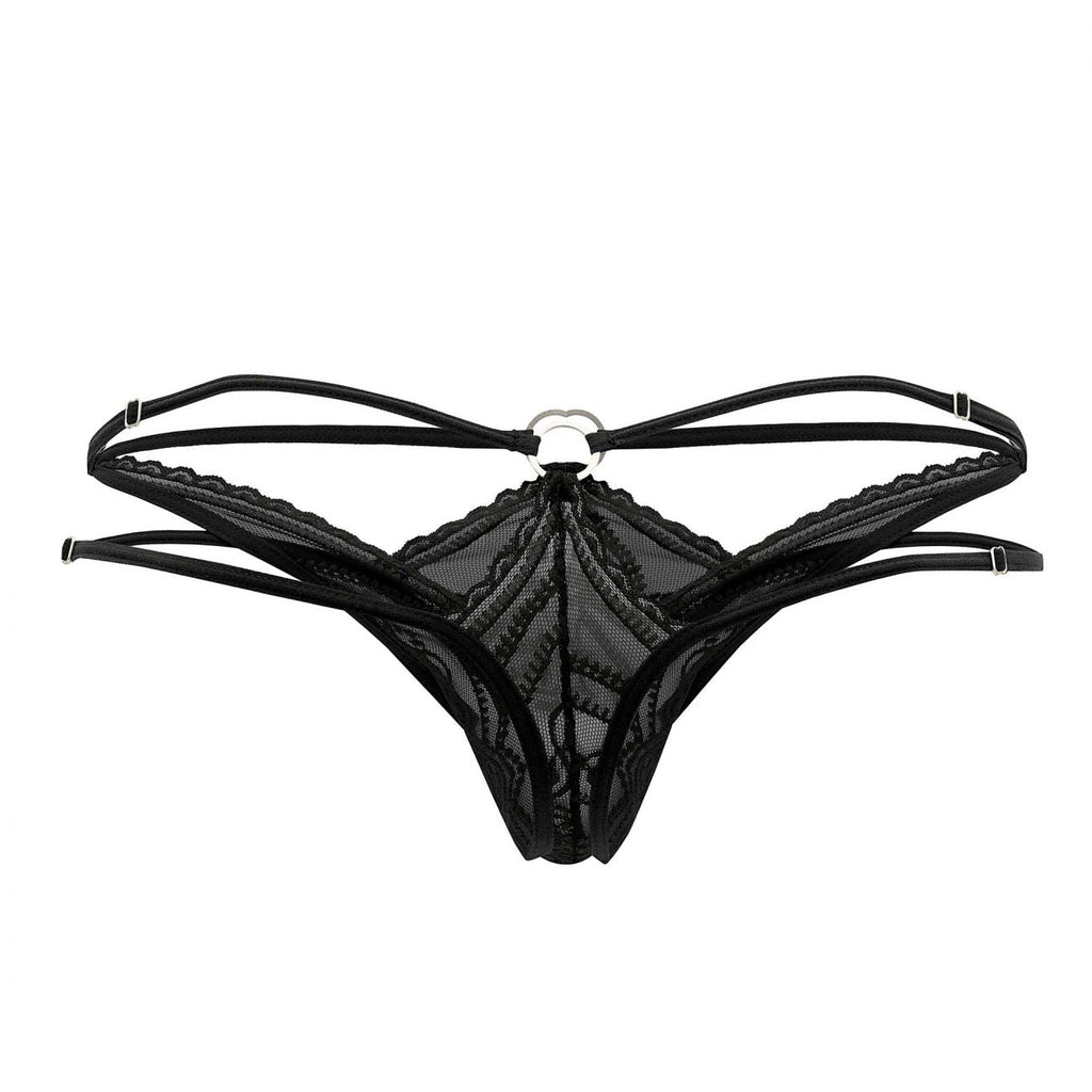 CandyMan 99547 Double Thongs Color Black - DealByEthan.gay loves CandyMan