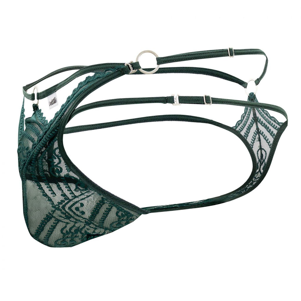 CandyMan 99547 Double Thongs Color Hunter Green - DealByEthan.gay loves CandyMan