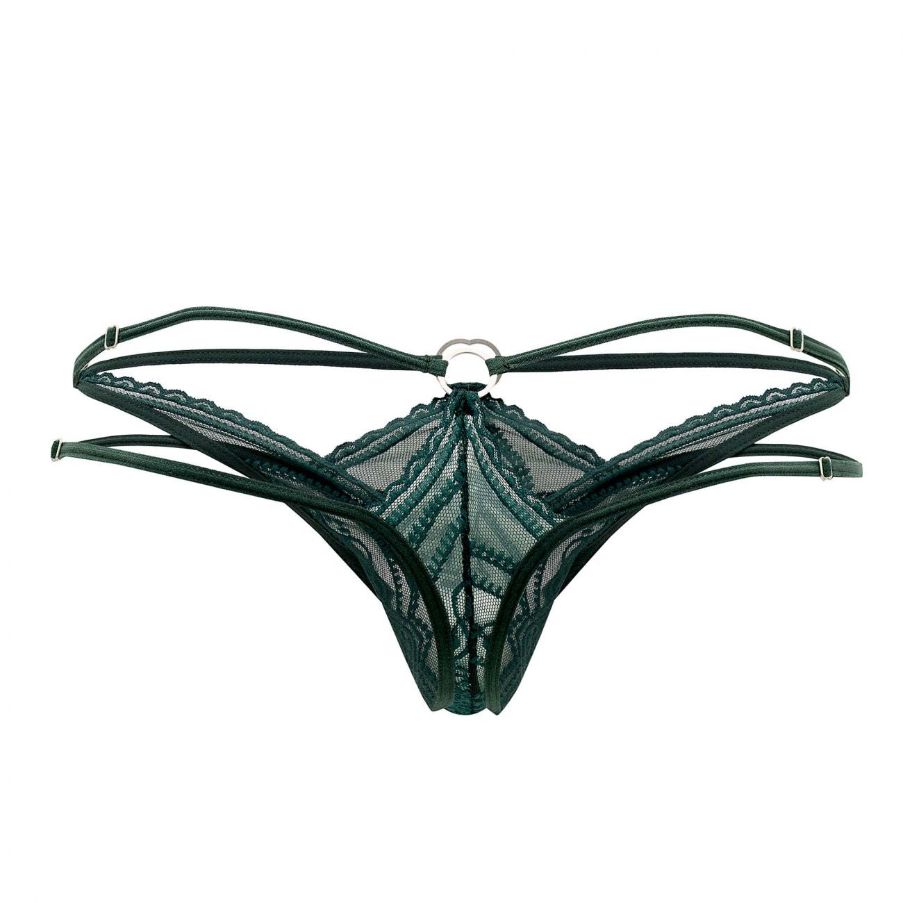 CandyMan 99547 Double Thongs Color Hunter Green - DealByEthan.gay loves CandyMan