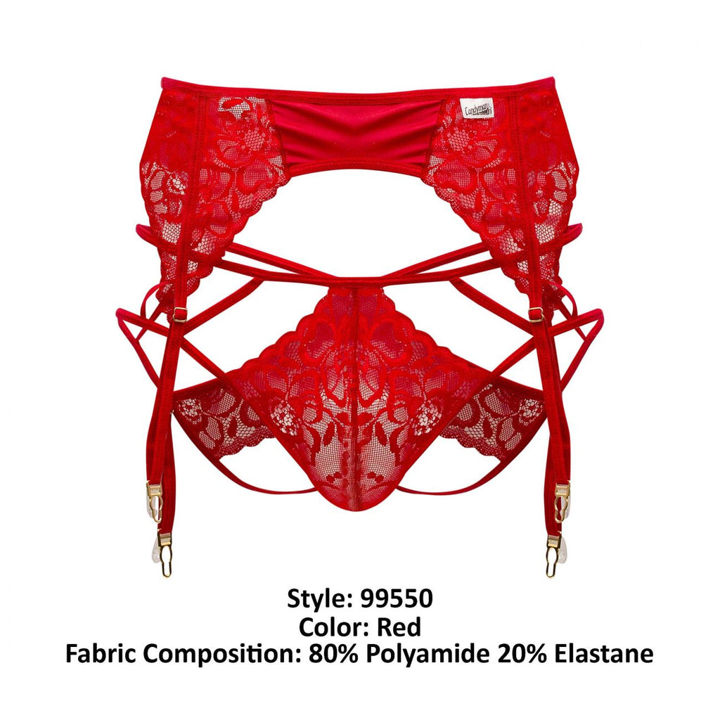 CandyMan 99550 Lace Garter-Jockstrap Outfit Color Red - DealByEthan.gay loves CandyMan