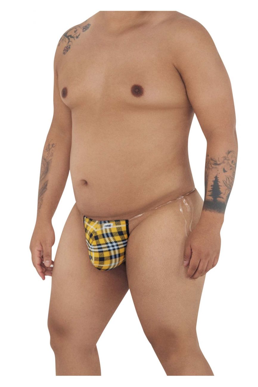 CandyMan 99571X Invisible Micro G-String Color Yellow Print - DealByEthan.gay loves CandyMan