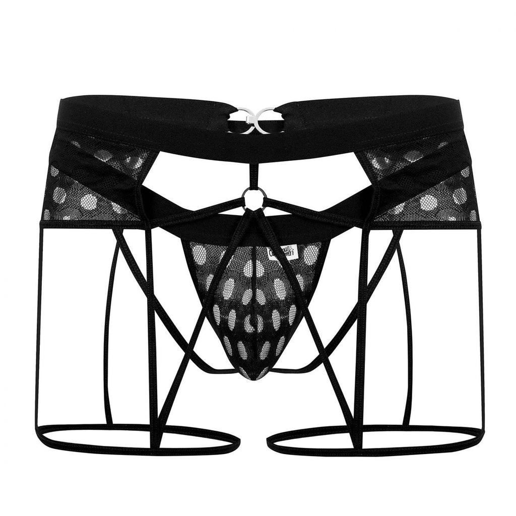 CandyMan 99577 Mesh Garter Jockstrap Color Black - DealByEthan.gay loves CandyMan