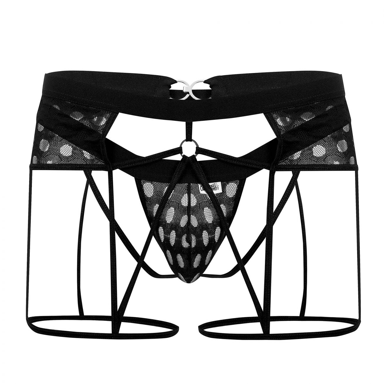 CandyMan 99577 Mesh Garter Jockstrap Color Black - DealByEthan.gay loves CandyMan