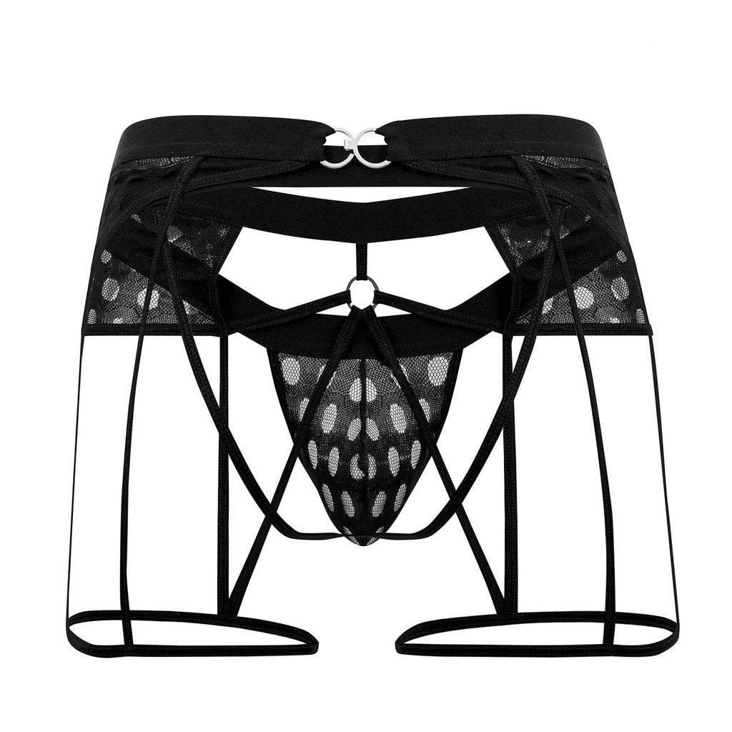 CandyMan 99577 Mesh Garter Jockstrap Color Black - DealByEthan.gay loves CandyMan