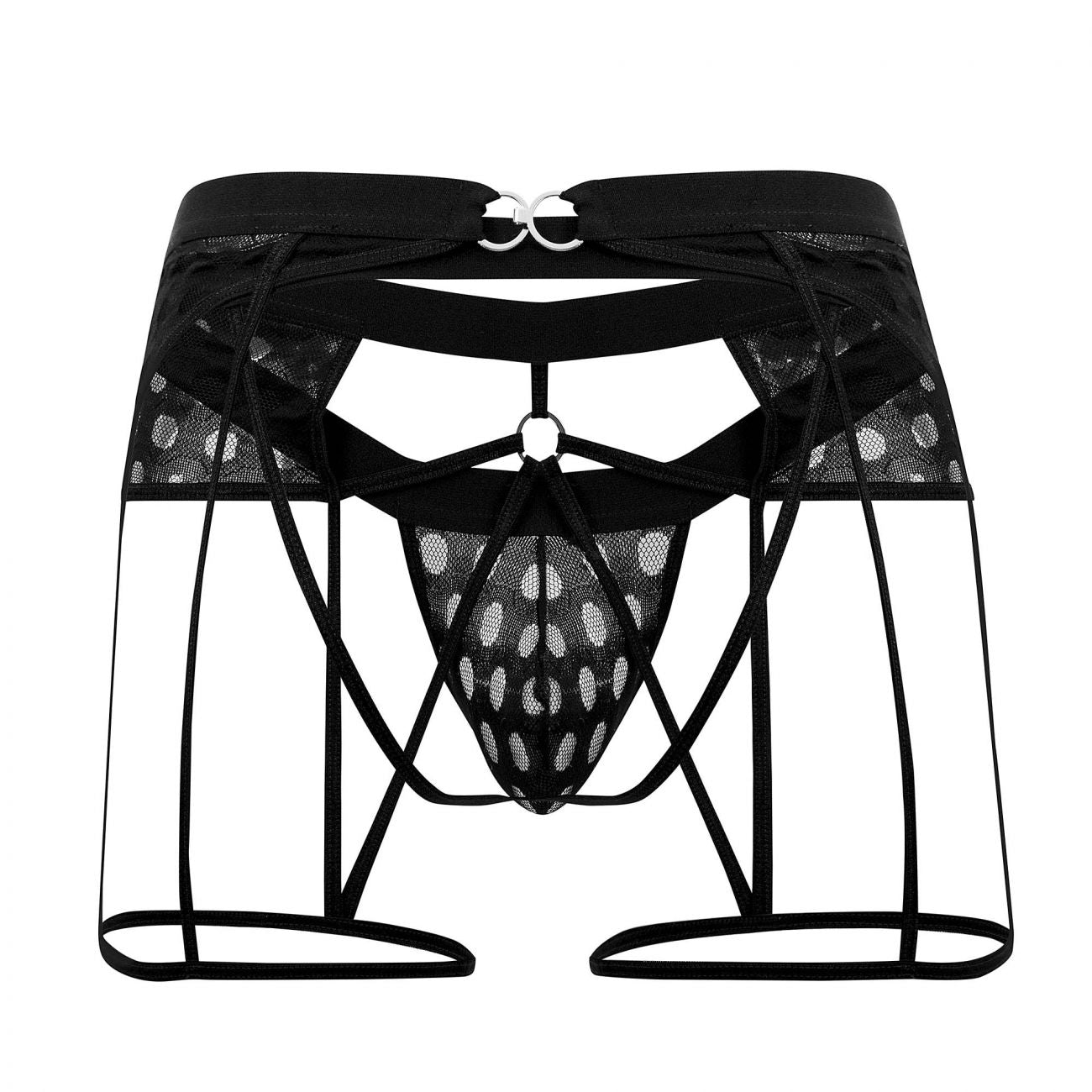CandyMan 99577 Mesh Garter Jockstrap Color Black - DealByEthan.gay loves CandyMan