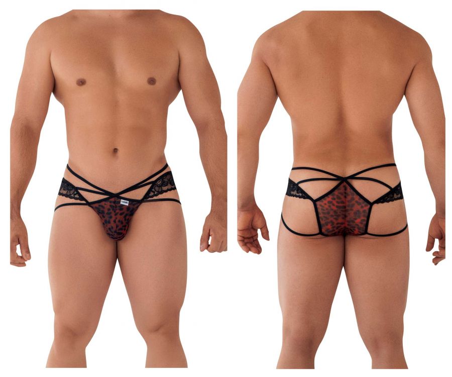 CandyMan 99578 Mesh-Lace Bikini Color Leopard Print - DealByEthan.gay loves CandyMan