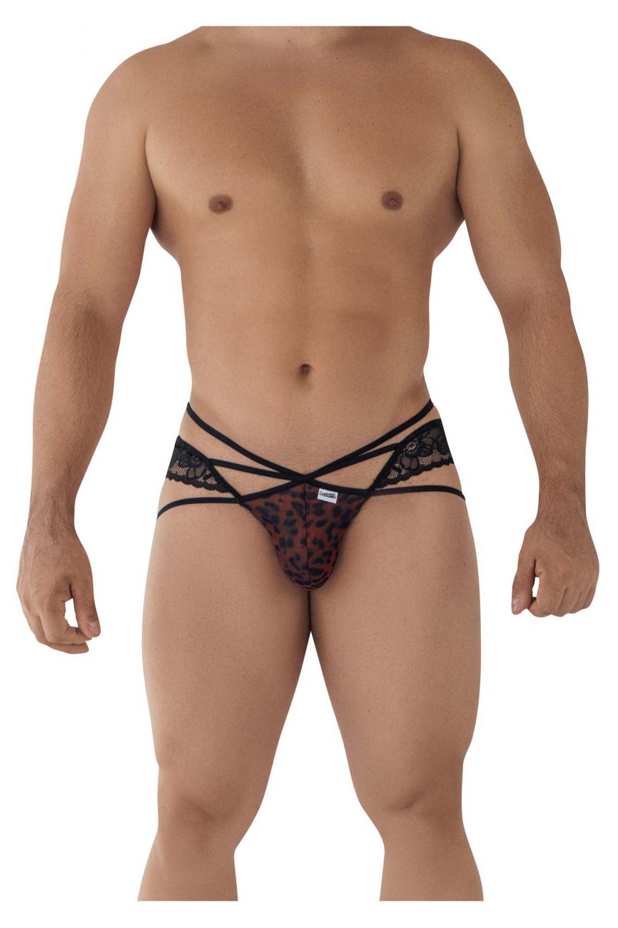 CandyMan 99578 Mesh-Lace Bikini Color Leopard Print - DealByEthan.gay loves CandyMan