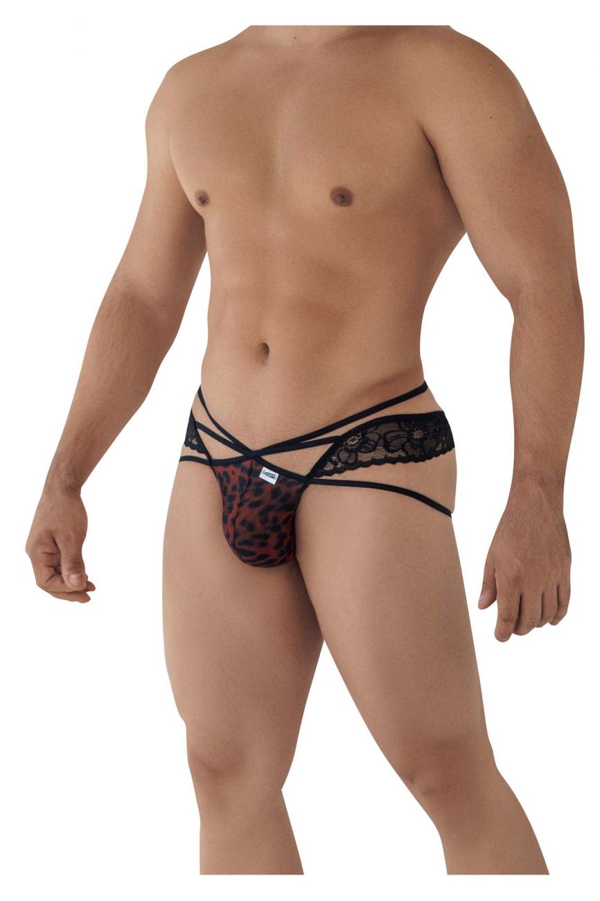 CandyMan 99578 Mesh-Lace Bikini Color Leopard Print - DealByEthan.gay loves CandyMan