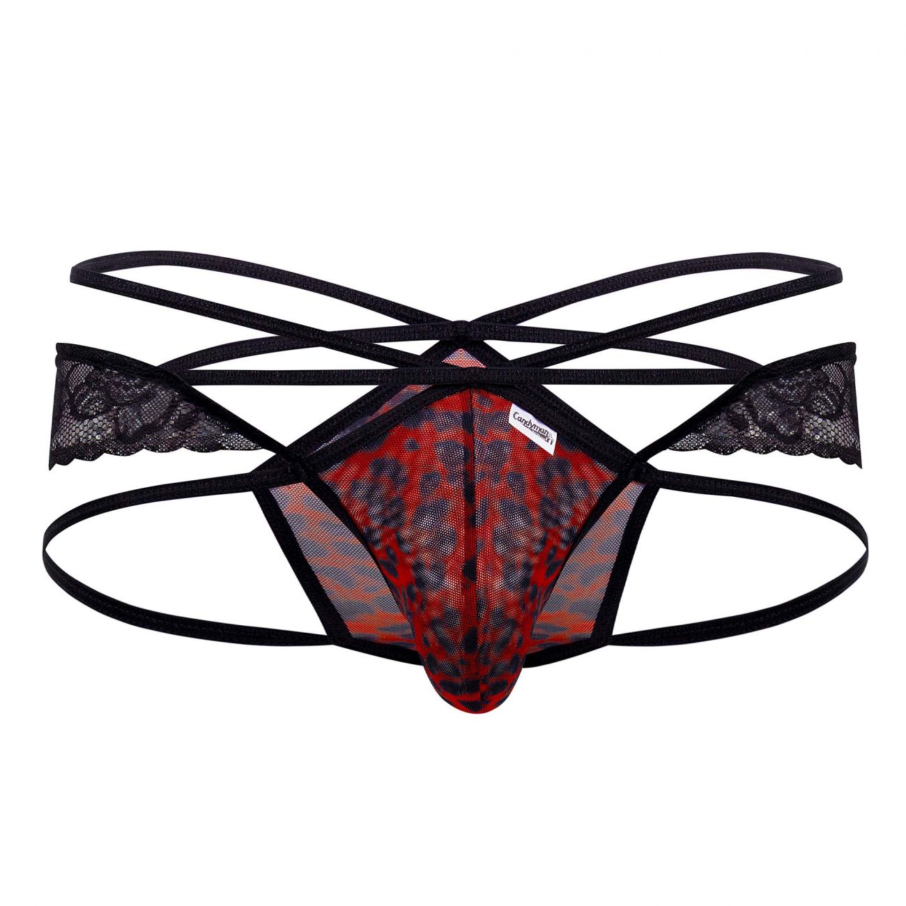 CandyMan 99578 Mesh-Lace Bikini Color Leopard Print - DealByEthan.gay loves CandyMan