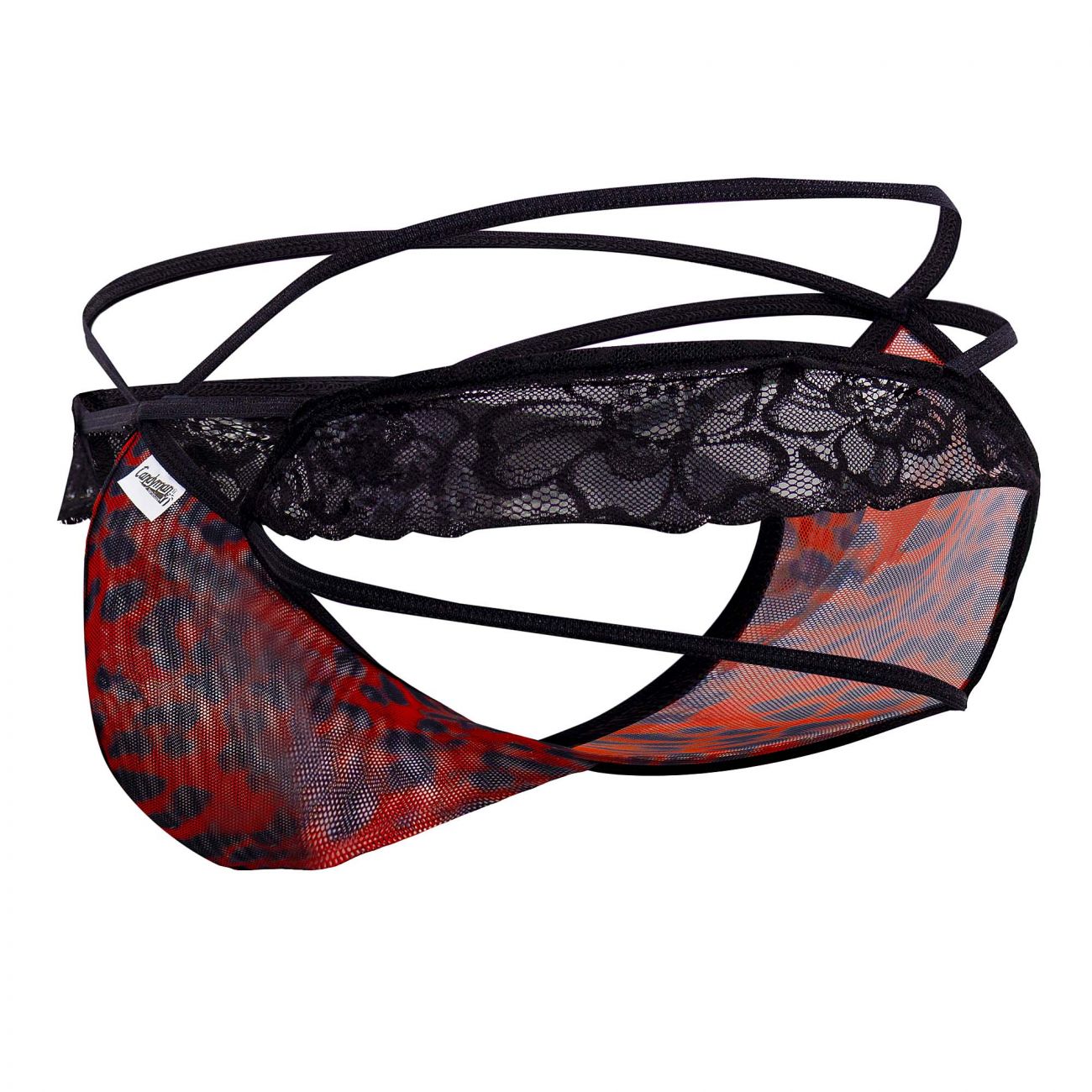 CandyMan 99578 Mesh-Lace Bikini Color Leopard Print - DealByEthan.gay loves CandyMan