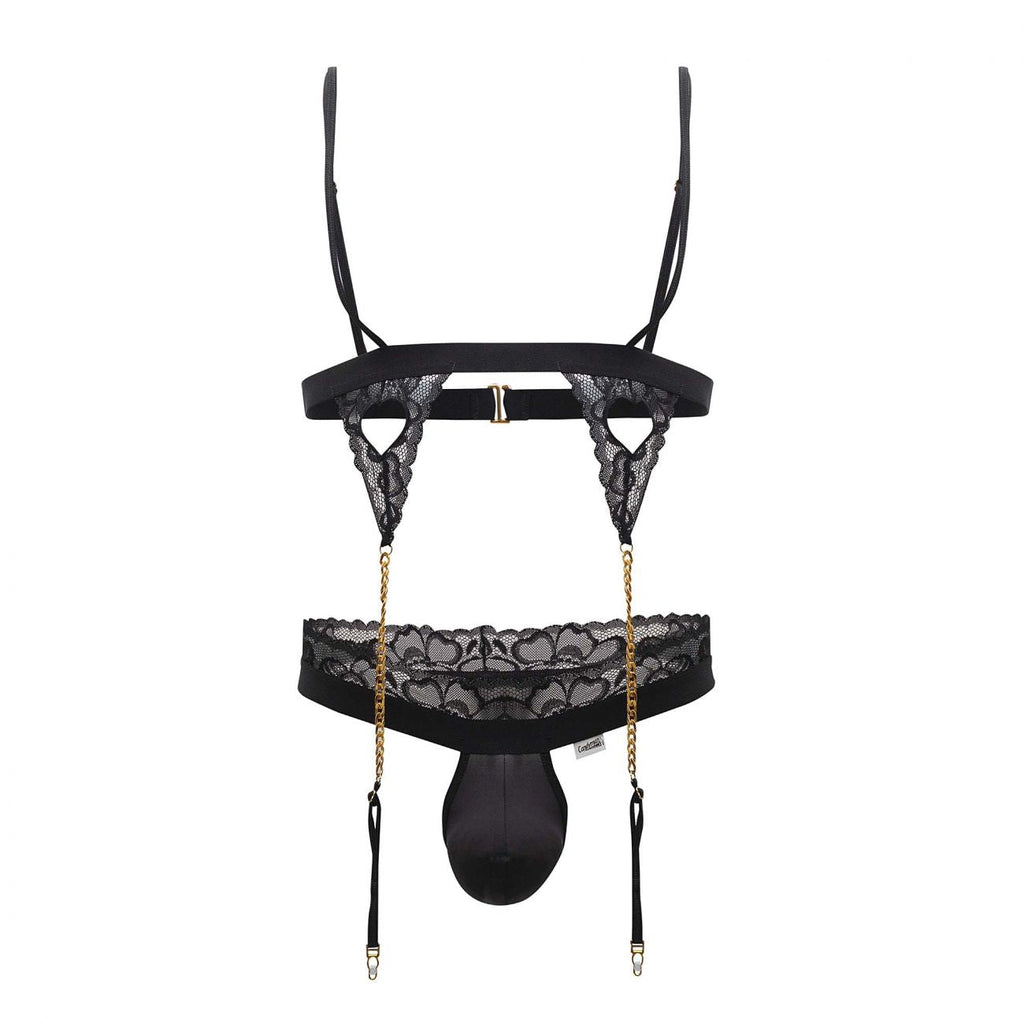 CandyMan 99581 Harness-Thongs Outfit Color Black - DealByEthan.gay loves CandyMan