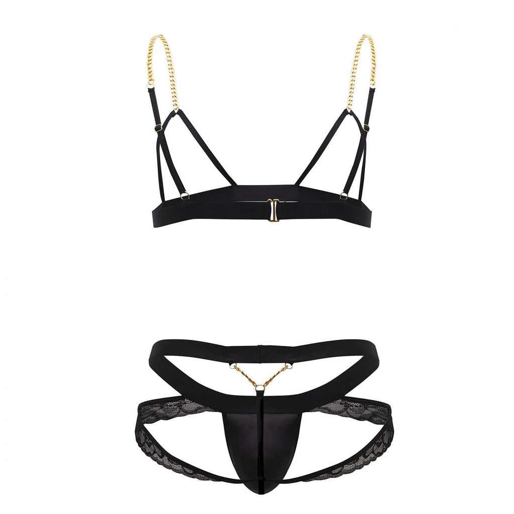 CandyMan 99582 Harness-Jockstrap Outfit Color Black - DealByEthan.gay loves CandyMan