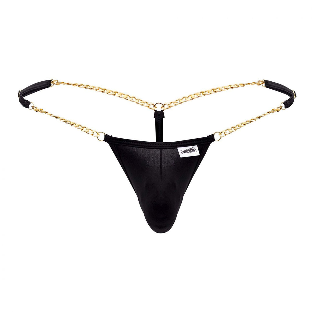 CandyMan 99586 Chain G-String Color Black - DealByEthan.gay loves CandyMan