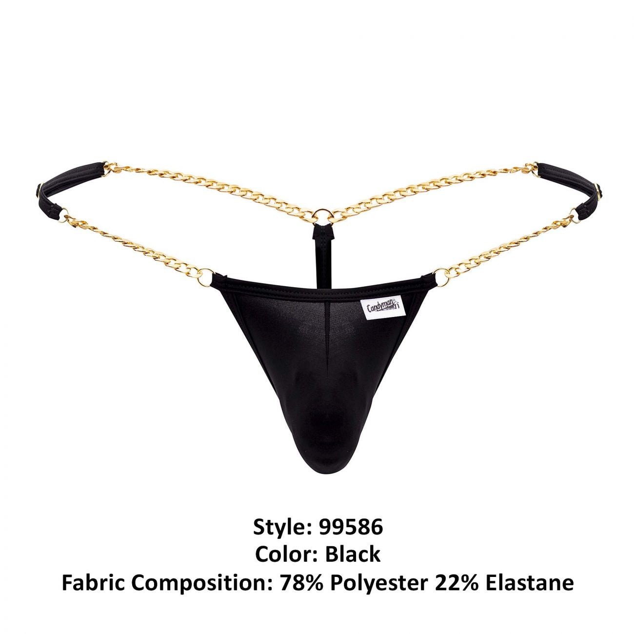 CandyMan 99586 Chain G-String Color Black - DealByEthan.gay loves CandyMan
