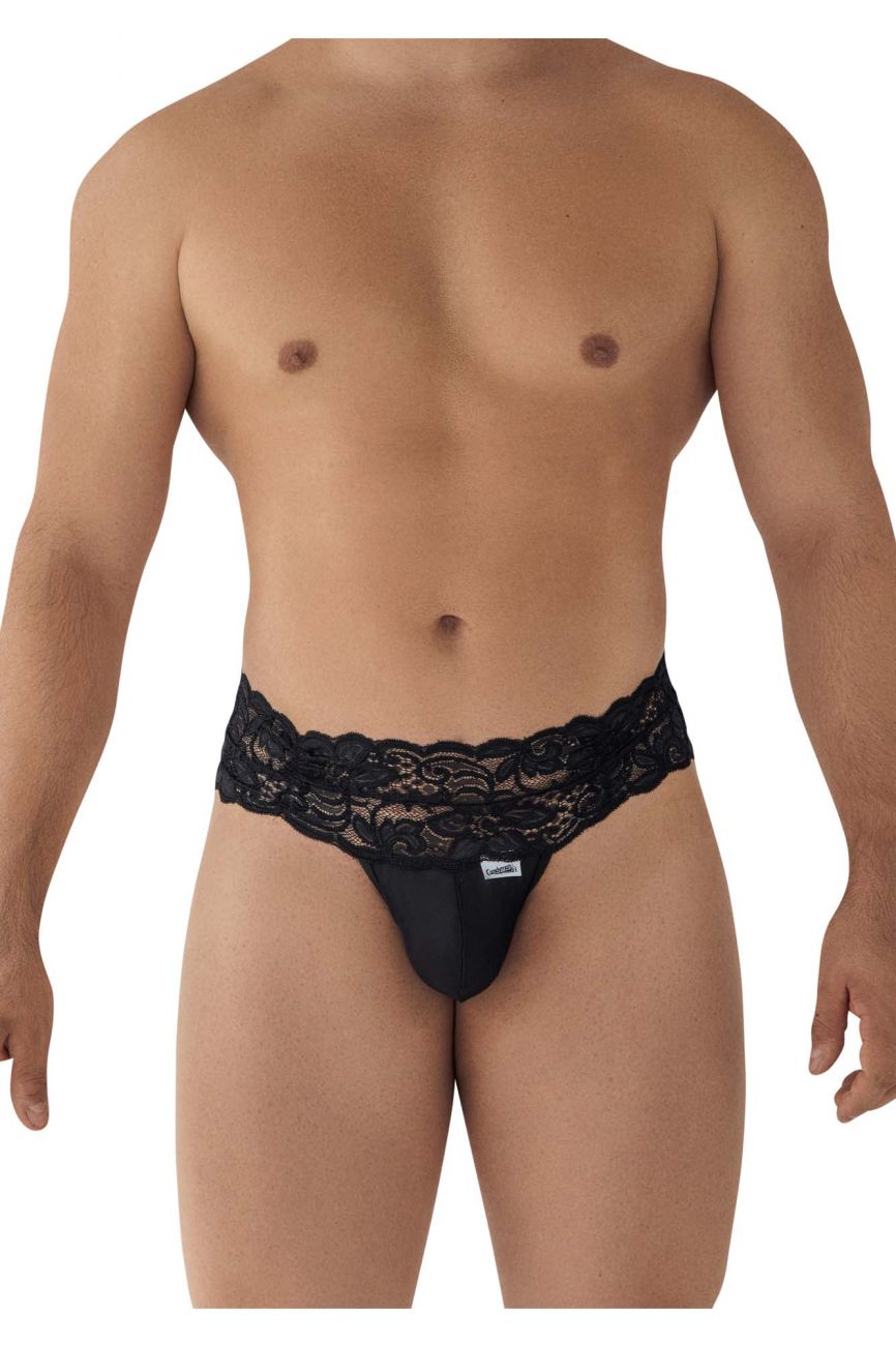 CandyMan 99595 Lace Thongs Color Black - DealByEthan.gay loves CandyMan