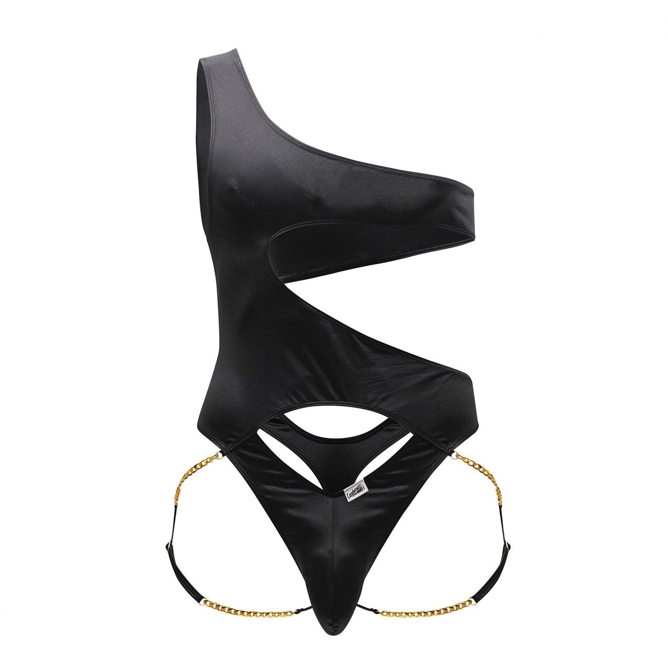 CandyMan 99597 One Shoulder Bodysuit Color Black - DealByEthan.gay loves CandyMan