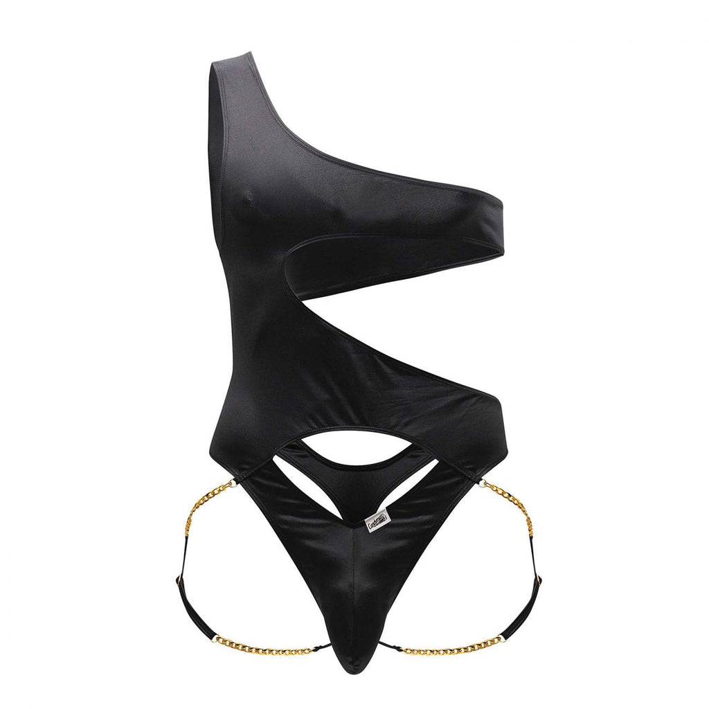 CandyMan 99597X One Shoulder Bodysuit Color Black - DealByEthan.gay loves CandyMan